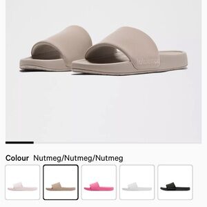 lululemon athletica Taupe Slide Sandals